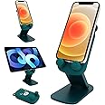 RAJA DHIRAJ Cute Cartoon Design Multi-Angle Adjustable Foldable Mobile Phone Desk Stand Anti-Slip for All Smartphones, Mini Tabs, Kindle Tablet Holder (Multi Angry Bear)