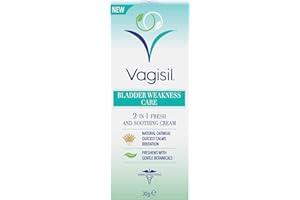 Vagisil Bladder Weakness Care 2-in-1 Fresh & Soothing Cream, With Natural Oatmeal, Freshens With Gentle, Botanical Scent, 30g