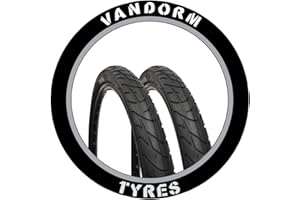 Pair of 26" Slick Tyre MTB Vandorm Wind 210 26" x 2.10" Bike Tyres