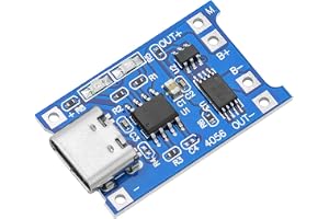 AZDelivery TP4056 batteriladdningsmodul – USB typ C, skyddskrets, LED-indikatorer – oumbärlig för dina Li-Ion eller LiPo enke