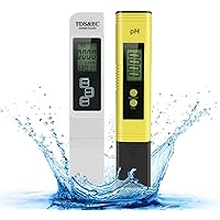 Achort pH Messgerät pH Wert TDS EC Messgerät und Temperatur 4 in 1 Set，pH Tester Pool Wasserqualitätstest…