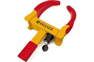 KRASER WA820 koło zaciskowe antykradzieżowe przyczepa samochodowa przyczepa kempingowa uniwersalna regulowana ochrona pvp blokada przeciw wierceniu