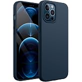 JETech iPhone 12 Pro MAX Silicone Case, Navy | Silky Soft Touch, Shockproof Protective Case, Scratch Resistant, Microfiber Li