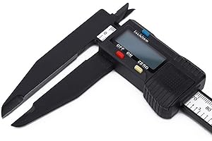 TTAMG 125 Digital Caliper, Electronic Micrometer Caliper with LCD Screen, Digital Electronic Caliper Carbon Ruler with Long Jaw Measuring Tool(150mm/300mm)(150mm)