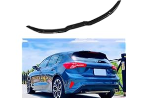 YYKJZ Spoiler sul Tetto del Bagagliaio Posteriore dell'auto Ala di Coda Ala del Tetto, per Ford Focus MK4 ST-Line 2019 2020 2021, plastica ABS, Nero Lucido, Aspetto Fibra di Carbonio