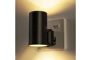 LOHAS-LED Night Light Plug in Wall, Dimmable Night Light with Dusk to Dawn Sensor, [1 Pack] Adjustable Brightness 100LM, Warm White 3000K, Plug in Nightlight for Hallway Bedroom Stair Bathroom Toddler