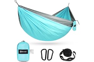 BTRWOR Hammock - Ultra-Light Travel Camping Hammock - Double & Single - 300kg Load Capacity,Breathable,Quick-drying Portable Hammock - For Outdoor Indoor Garden
