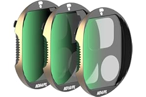 PolarPro - DJI Mavic 4 Pro - Vivid ND/PL Filter Collection - Filter 3-Pack - ND4/PL, ND16/PL, ND64/PL - Fully Compatible with Mavic 4 Pro Gimbal and Optics