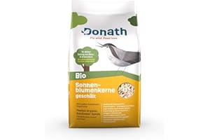 DONATH FLY WILD. FEED LOVE. Donath semi di girasole BIO sbucciati - miracoloso concentrato ricco di vitamine, proteine e olio –cibo per uccelli selvatici adatto tutto l’anno - dalla nostra manifattura nel sud della Germania