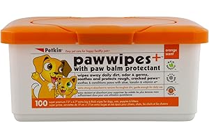 Petkin Paw Wipes, White, 100 Count (Pack of 1)