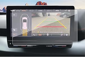 SXCY für Cupra Born 2022 2023 Navigation Schutzfolie, 12 Zoll GPS Tempered Glas Display Schutzfolie, 9H Härte Kratzfest Anti-Fingerabdruck Cupra Born 2023 Zubehör
