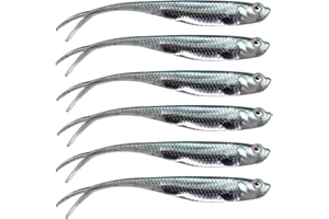 QualyQualy Esche Artificiali Silicone Spinning da Pesca Esca Gomma Shad da Pesca Artificiali Siliconici Spinning Esche da Pesca per trota, spigola 7,5cm 10cm 12cm
