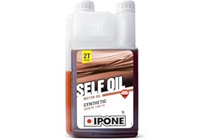 ‎IPONE IPONE – Motoröl ZT Self Oil – 1 Liter Dosierkanister – Teilsynthetischer Schmierstoff – Für Zweitaktmotoren - Erdbeere