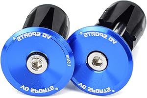 Azarxis Bouchons d'Extrémité de Poignées de Vélo 2 Pièces Embouts de Guidon 23,3 mm 23,5 mm 26 mm Accessoire pour Vélo de Route Montagne VTT