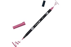 Tombow DUAL BRUSH-817 - Rotulador doble punta pincel. Color mauve.
