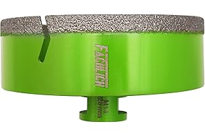 FACHLICH Punta per Trapano Diamantata 125mm Vacuum Brasato Foretto Diamantato con Filettatura M14 per Porcellana Piastrella Granito Marmo Taglio a Secco