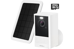 Imou Kamera monitoringowa 2,5 K 4 MP, zewnętrzna bateria z panelem słonecznym, kamera WLAN IP, do użytku na zewnątrz, rozpoznawanie osób, widoczność w nocy, zintegrowana karta 32 G-SD, dwukierunkowe