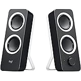 Logitech Z200 Altoparlanti per PC, Audio Stereo Completo, 10 Watt, 2 Ingressi Audio 3.5 mm, Jack ‎per Cuffie, Bassi Regolabil