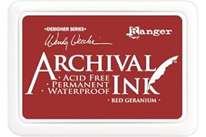 Ranger AID-38993 Geranium Archival Ink, Red