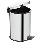Aqua Bagno Basic &Ccedil;&ouml;p Kovası - Pedallı 12 L, Parlak Krom Paslanmaz | 35.99.57.03.01