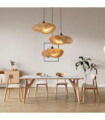4x DUNI LED Leuchte Easy Bambus 24x x 10 cm Braun : Amazon.de: Beleuchtung