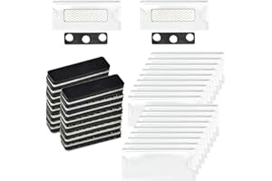 ADERTOS 18 PCS Magnetic Name Badge Holder Personalised Magnetic Name Tags Blank ID Holders Fastener DIY Name Card Clear Acrylic Sign Display Holder with Strong Neodymium Magnet for Jacket Lapel Shirt