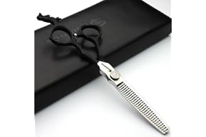 AXEMOORE Sharonds Chinese Dragon design 6 pollici da parrucchiere, acconciatura studio salone High-End da parrucchiere, forbici per capelli in 440 C + forbici sottili