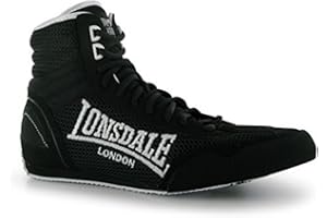 Lonsdale Kids Contender Junior Boxing Boots Boys Mid cut Laced Lightweight Shoes