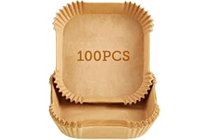 Cosori Papier do Pieczenia, Brązowy, 100 sztuk / 20 cm