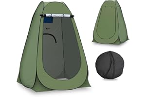 CLIPOP Tente de Toilette Pop Up Toilette Cabinet de Changement Anti-UV Tente de Douche pour la Plage, la pêche, Le Bain, l'extérieur, avec Un Sac de Transport