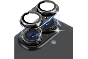 LanQii Kamera Schutzfolie Kompatibel mit iPhone 16/iPhone 16 Plus, Metall Kamera Panzerglasfolie, 9H Härte Volle Bedeckung Linse Kameraschutz für iPhone 16/iPhone 16 Plus, Schwarz
