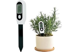 Mcbazel Zigbee Soil Moisture, Temperature, and Light Tester with Digital Screen Display Genauer Sensor für Innenpflanzen, Intelligenter Pflanzensensor für Topfpflanzen, Landwirtschaft, Pflanzen, Gärte