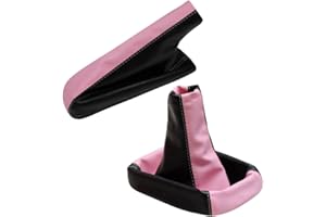 AERZETIX-Dehnfalte Schalthebel Handbremse rosa schwarz für Opel Corsa C Bj. 2000-2006