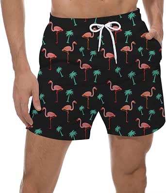 Goodstoworld Mens Swimming Shorts 3D 