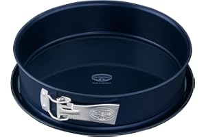 ‎DR. OETKER Dr. Oetker Springform Ø 28 cm Back-Liebe Emaille – Runde Backform mit schnitt- & kratzfestem Emaille-Boden – 28er Kuchenbackform mit extra hohem Rand in Dunkelblau