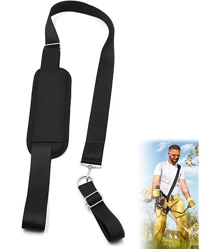 Trimmer-Schultergurt – Verstellbar (47–86,1 Cm), Mit Metallclip, Für Unkrautfresser & Motorsensen