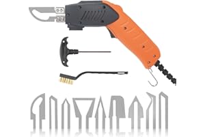 HYPEJET 100W Découpe Polystyrène avec Refroidi par Air, Coupeur de Corde Electrique Température Réglable pour Corde de Tissu, Sangle de Filet, Panneau de Mousse, Toile de Cuir KT