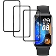 QULLOO 3 Stück Schutzfolie für Huawei Band 8, 3D PAMM Displayfolie,Anti-Bubble,Klar,Full-Screen,Displayschutzfolie,Film für H