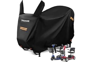‎ZHOUMADE Roller Abdeckung,420D Seniorenmobil Rollerabdeckung Langlebig Scooter Schutzhülle Motorrad Plane Motorrad Abdeckplane Outdoor (144 * 68 * 99 cm)