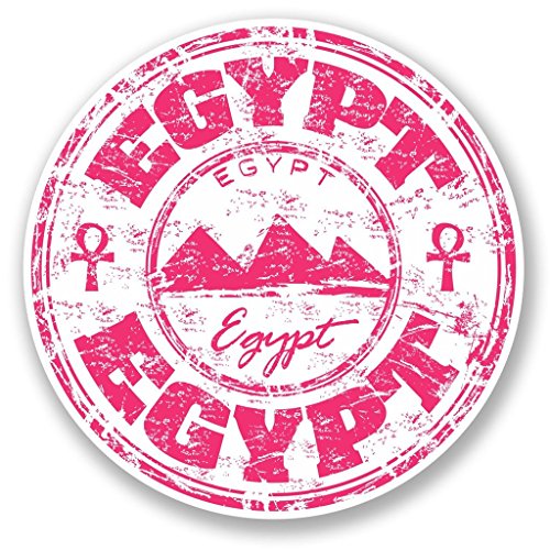 2 x Pink Ägypten Vinyl Aufkleber Aufkleber Laptop Reise Gepäck Auto Ipad Schild Fun # 5777 - 10cm/100mm Wide