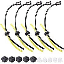 Lot De 6 œillets D'étanchéité En Caoutchouc Noir - 2 Trous, Pour Réservoir Taille-haie/débroussailleuse (trou 5 Mm, Diamètre 18 Mm) - 11