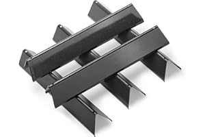 GIRXZYBX 7636 38,9CM Porzellanemaille flavorizer Bars für Weber Spirit I & II 300 e310 e320 S310 S320, Brennerabdeckung für e320 classic zubehör , ersatzteile Flammenverteiler Hitzeschild aromaschienen