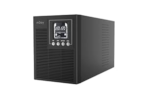 NJOY Echo Pro 1000 Gruppo di Continuità UPS Tower 1000VA 800 Watt Doppia Conversione OnLine Onda Sinusoidale Pura, USB, 3 Uscite Schuko, RS232, EPO, Slot SNMP, 2 Batterie 12V-7Ah