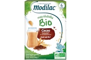 MODILAC Mes céréales bio dès 6 mois cacao 250g