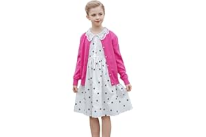 SMILING PINKER Fille Cardigan Enfants Chandail Tricot Manches Longues Boutons Nacrés Aotomne Hiver