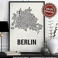 Berlin Buchstabenort Schwarz auf Naturweiß