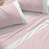 Burrito Blanco | Bed Sheet Set | 80 cm Bed (+ Sizes Available) | Design 238 | Coral Color (80 x 190/200 cm.) | 3 Piezas: Baje