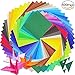 Produktbild JUSLIN 400 Blätter in 50 Farben einseitig Origami Papier, 6'' Quadrat Origami Papier Faltpapier für DIY Handgemachte