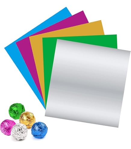 Decora Fogli Argento Per Cioccolatini - 150 Fogli 10x10 Cm - 50 G - Foto 6