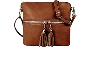 Woodland Leathers Crossbody Bags for Women, Designer Faux Leather Small Shoulder Bag for Women With Adjustable Strap, Ladies Multiple Compartments Messenger Bag